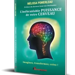 Mockup Livre L'inébranlable puissance de votre cerveau par Mélissa Pomerleau