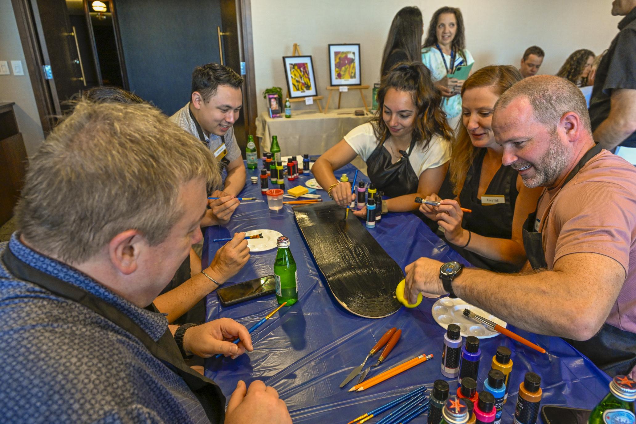 Photo Jacques Boissinot Photo atelier team building créatif en entreprise