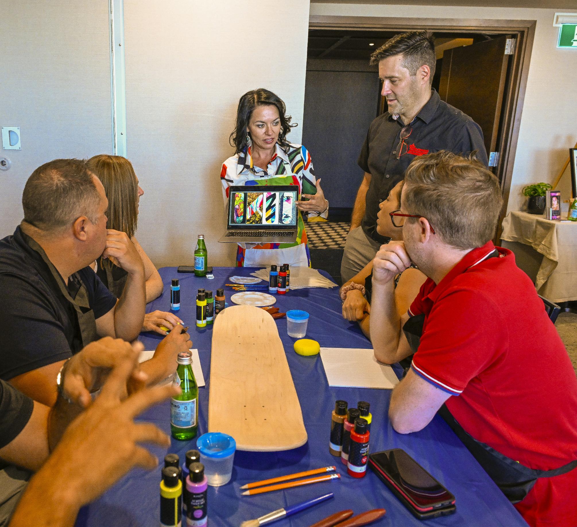 Photo Jacques Boissinot Photo Photo Jacques Boissinot lors d'un atelier team buillding